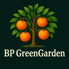 BP GreenGarden logo — appelsintræ